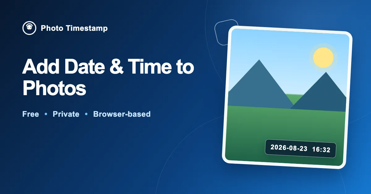 Photo Timestamp Tool logo